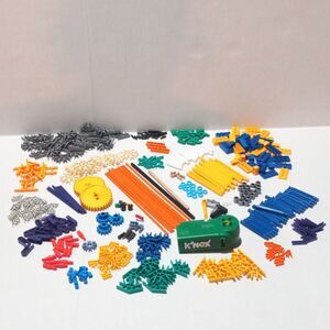 K'Nex Replacement Part Lot-400 Pieces-Medium Speed Motor-Rods-Connectors-Gears